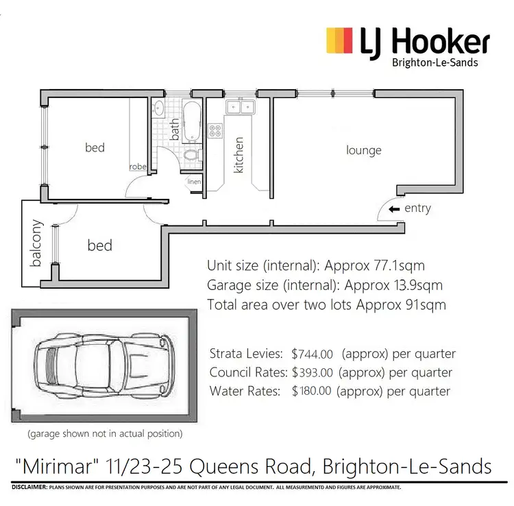 Floorplan of Homely unit listing, 11/23-25 Queens Road, Brighton-Le-Sands NSW 2216