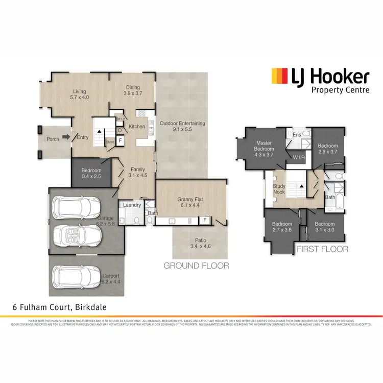 Floorplan of Homely house listing, 6 Fulham Court, Birkdale QLD 4159