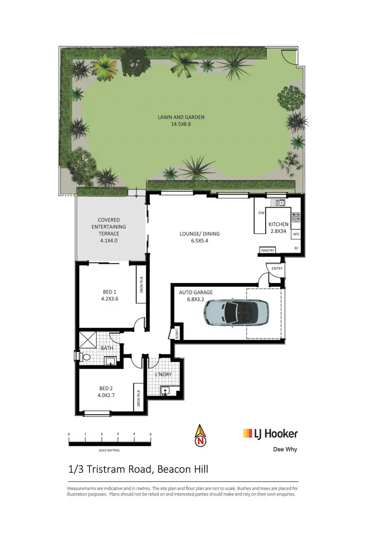 Floorplan of Homely townhouse listing, 1/3 Tristram Road, Beacon Hill NSW 2100