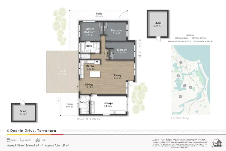 Floorplan of Homely house listing, 4 Deakin Drive, Terranora NSW 2486
