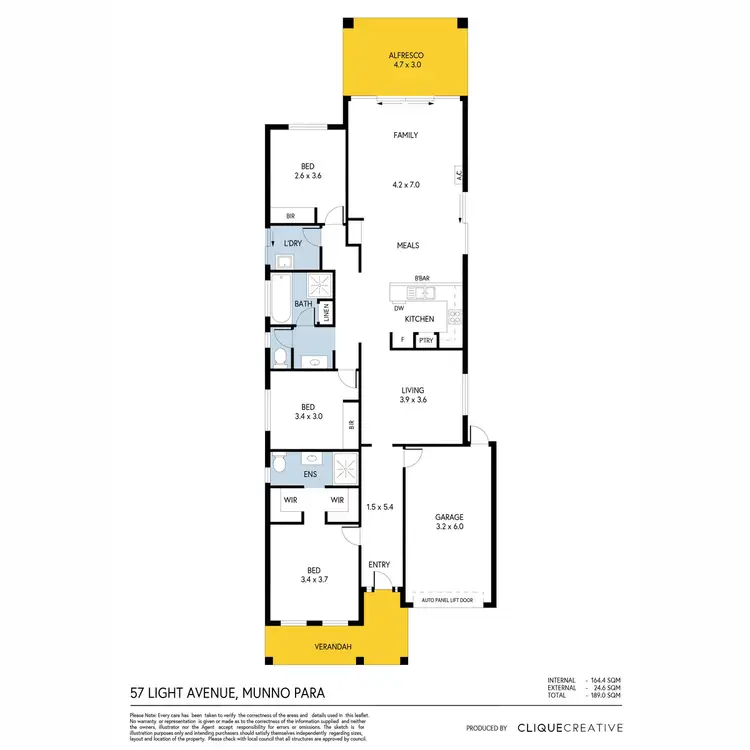 Floorplan of Homely house listing, 57 Light Avenue, Munno Para SA 5115