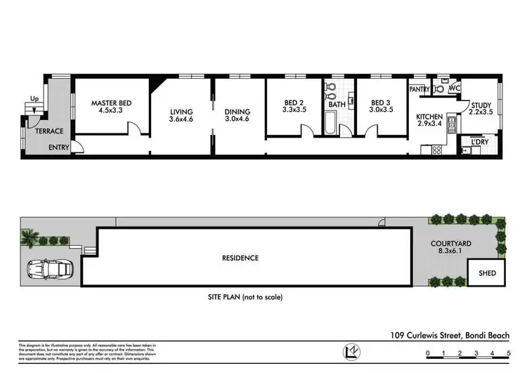 Floorplan of Homely house listing, 109 Curlewis Street, Bondi Beach NSW 2026