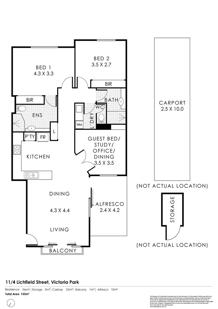 Floorplan of Homely apartment listing, 11/4 Lichfield Street, Victoria Park WA 6100