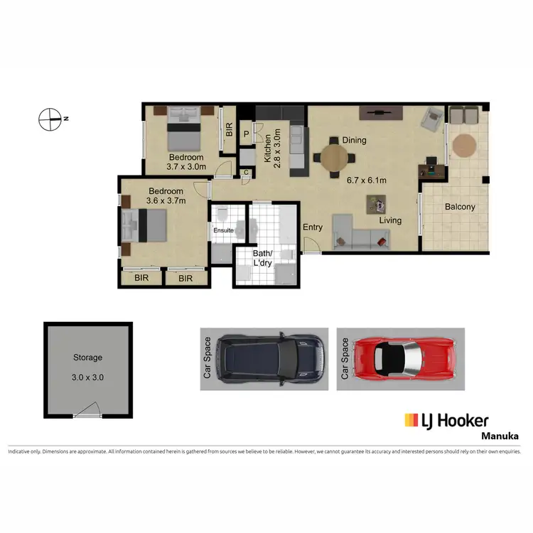 Floorplan of Homely apartment listing, 13/2 Namatjira Drive, Weston ACT 2611