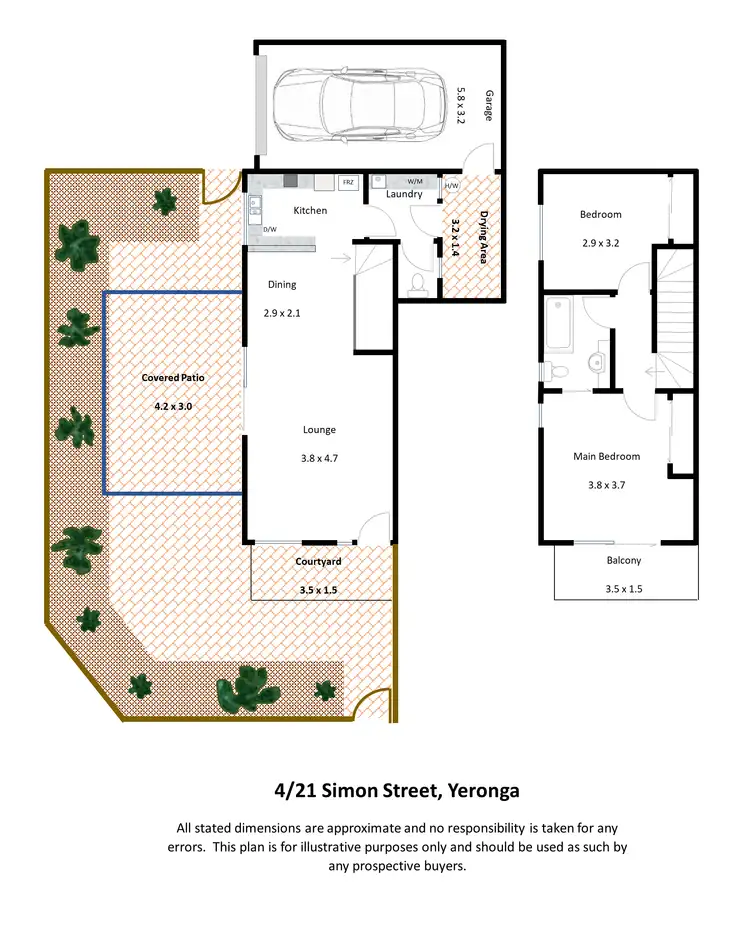 Floorplan of Homely townhouse listing, 4/21 Simon Street, Yeronga QLD 4104