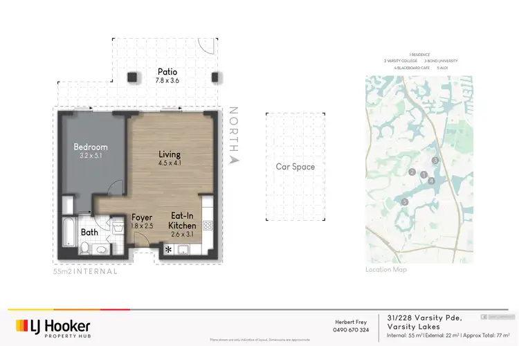 Floorplan of Homely apartment listing, 31/228 Varsity Parade, Varsity Lakes QLD 4227