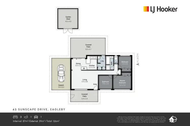 Floorplan of Homely house listing, 45 Sunscape Drive, Eagleby QLD 4207