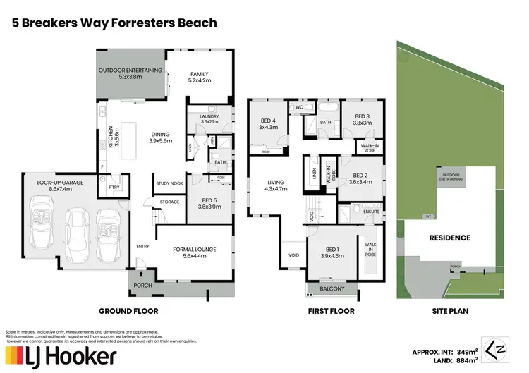 Floorplan of Homely house listing, 5 Breakers Way, Forresters Beach NSW 2260