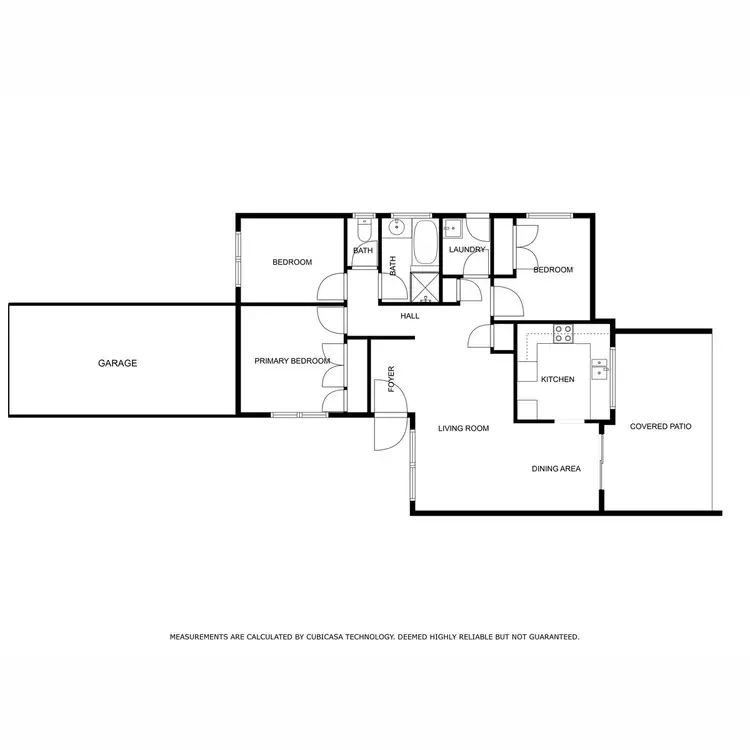 Floorplan of Homely semi-detached listing, 2/46 Wyena Street, Kallangur QLD 4503
