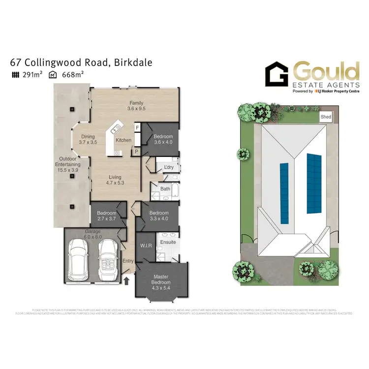 Floorplan of Homely house listing, 67 Collingwood Road, Birkdale QLD 4159
