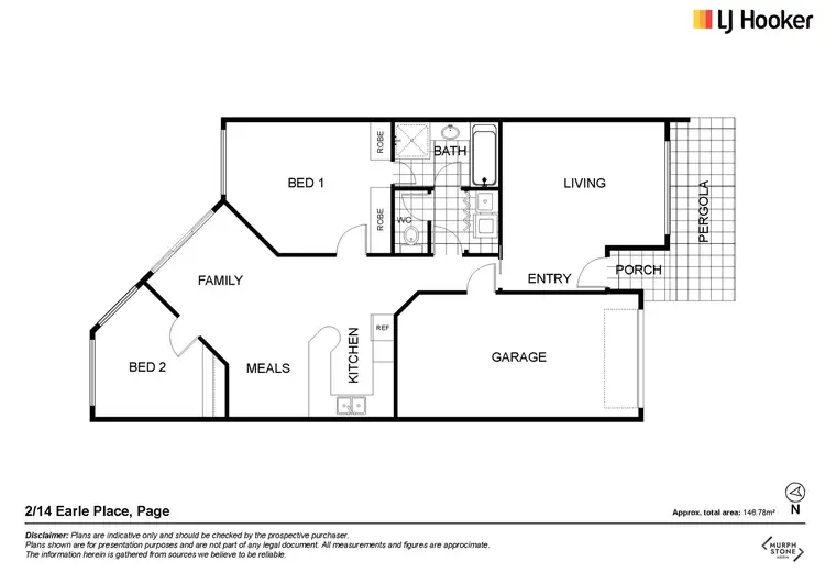 Floorplan of Homely townhouse listing, 2/14 Earle Place, Page ACT 2614