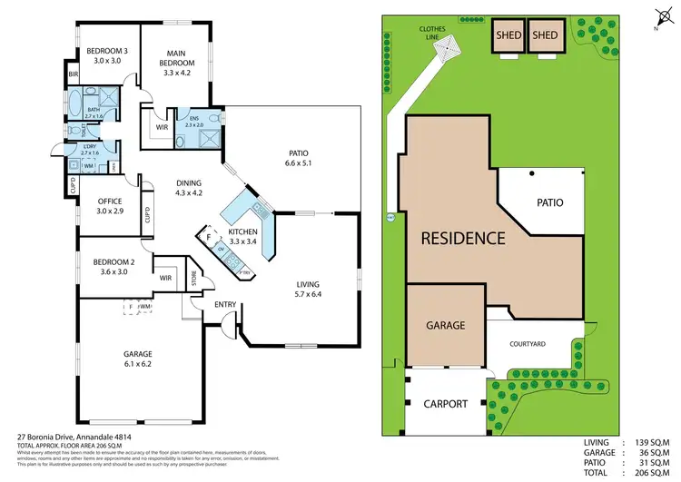 Floorplan of Homely house listing, 27 Boronia Drive, Annandale QLD 4814