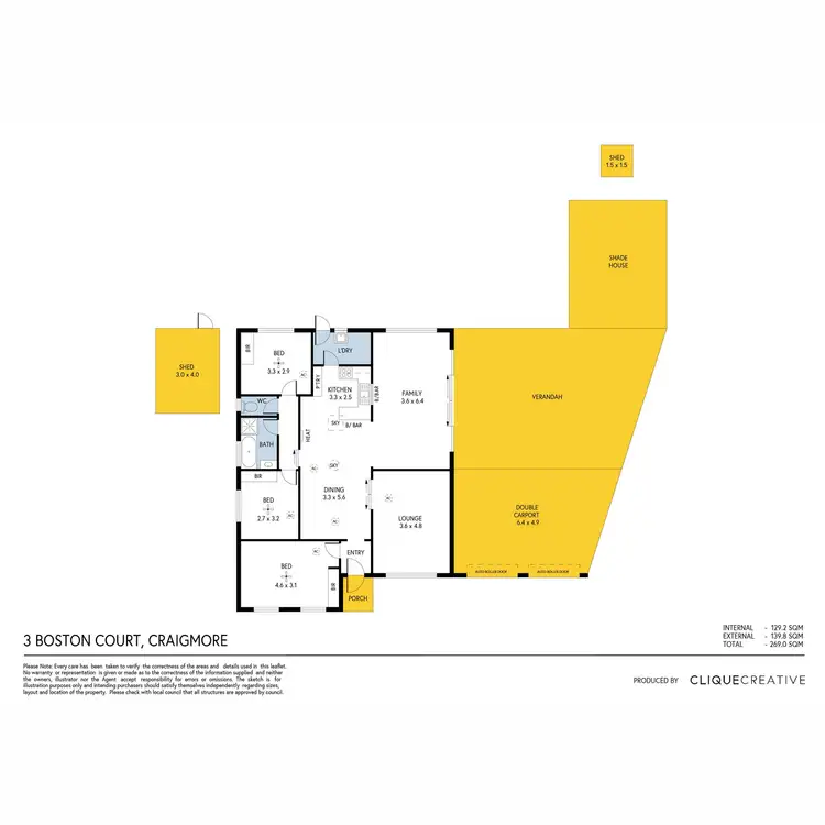 Floorplan of Homely house listing, 3 Boston Court, Craigmore SA 5114