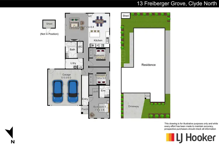 Floorplan of Homely house listing, 13 Freiberger Grove, Clyde North VIC 3978