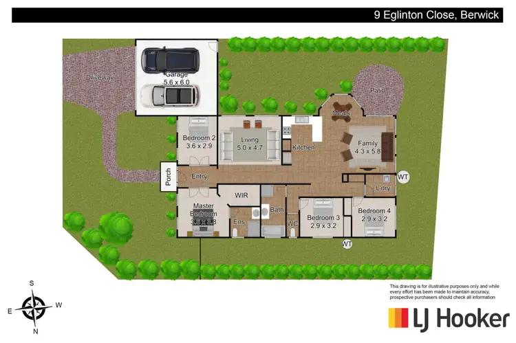 Floorplan of Homely house listing, 9 Eglinton Close, Berwick VIC 3806