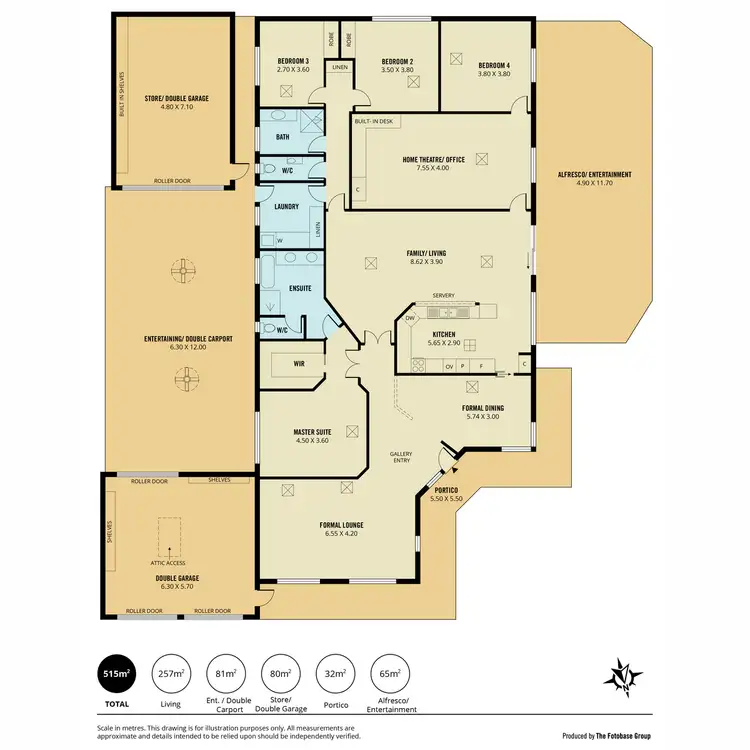 Floorplan of Homely house listing, 6 Kingfisher Circuit, Flagstaff Hill SA 5159