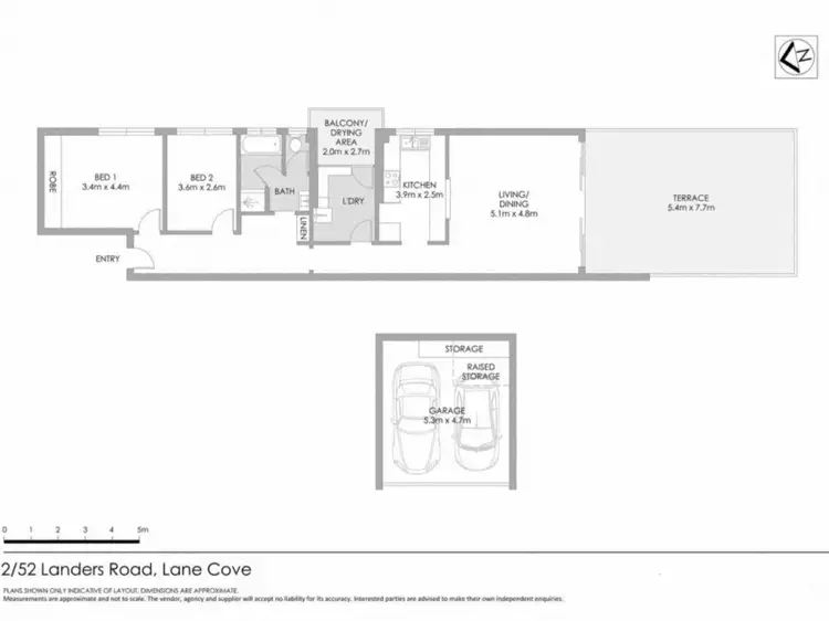 Floorplan of Homely unit listing, Unit 2/52-56 Landers Road, Lane Cove NSW 2066