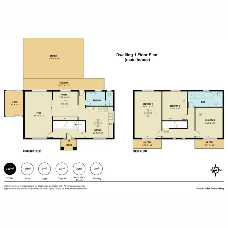 Floorplan of Homely block of units listing, 1-4/192 South Road, Mile End SA 5031