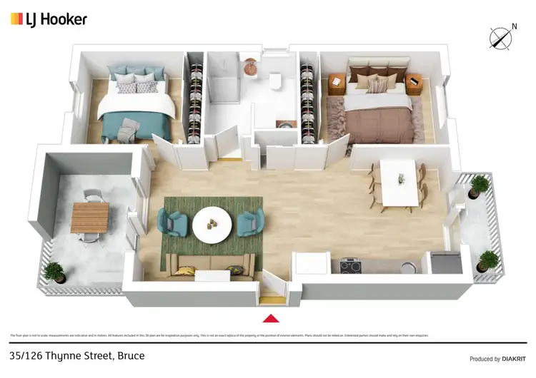 Floorplan of Homely unit listing, 35/126 Thynne Street, Bruce ACT 2617