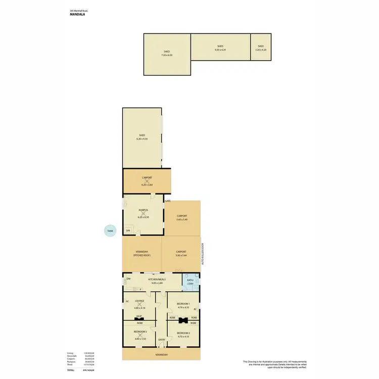 Floorplan of Homely house listing, 305 Marshall Road, Magdala SA 5400