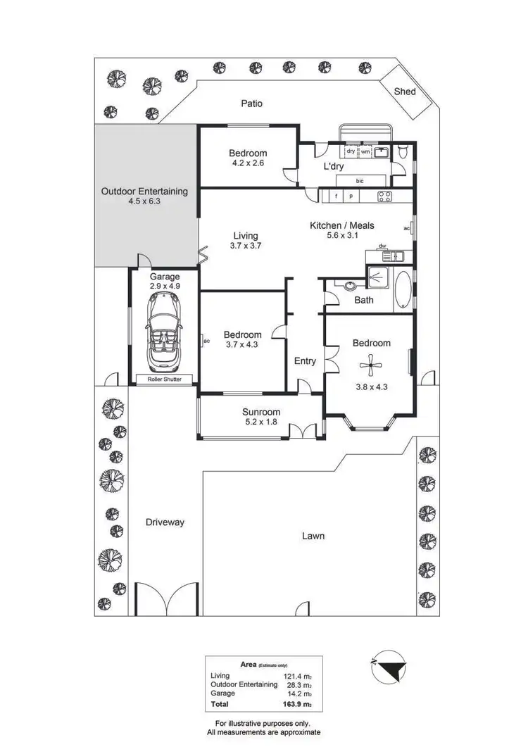 Floorplan of Homely house listing, 3 Rushworth Avenue, Brooklyn Park SA 5032