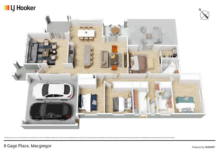 Floorplan of Homely house listing, 8 Gage Place, Macgregor ACT 2615
