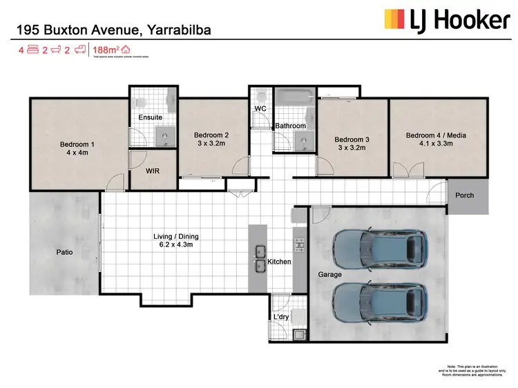 Floorplan of Homely house listing, 195 Buxton Avenue, Yarrabilba QLD 4207