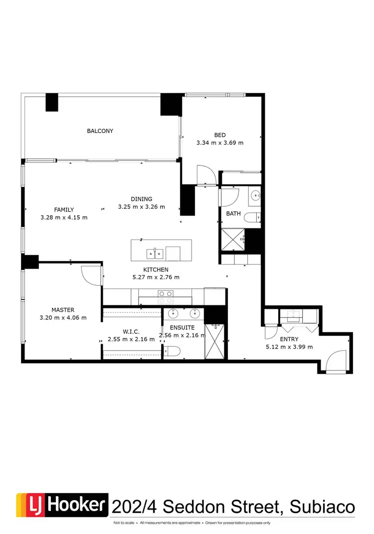 Floorplan of Homely apartment listing, 202/4 Seddon Street, Subiaco WA 6008