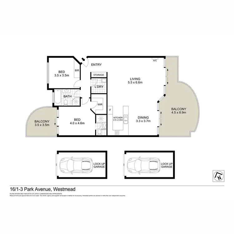 Floorplan of Homely apartment listing, 16/1-3 Park Avenue, Westmead NSW 2145