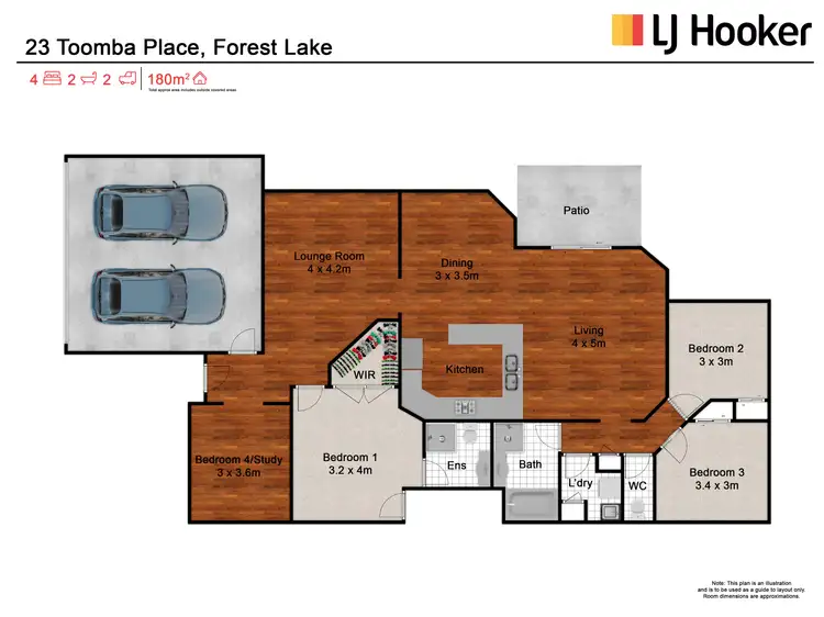 Floorplan of Homely house listing, 23 Toomba Place, Forest Lake QLD 4078