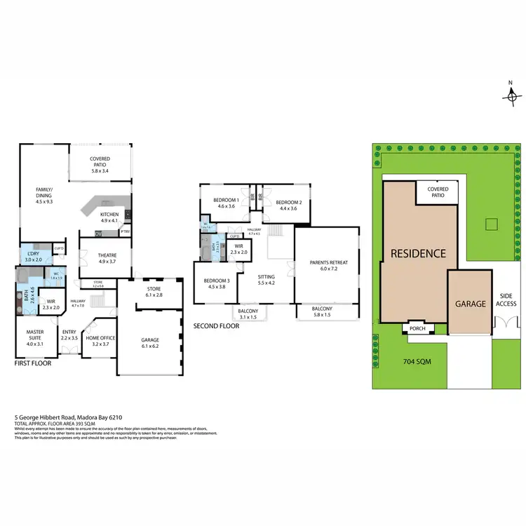 Floorplan of Homely house listing, 5 George Hibbert Road, Madora Bay WA 6210