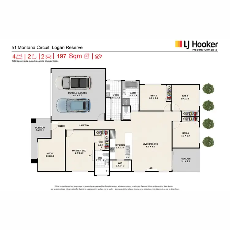 Floorplan of Homely house listing, 51 Montana Circuit, Logan Reserve QLD 4133