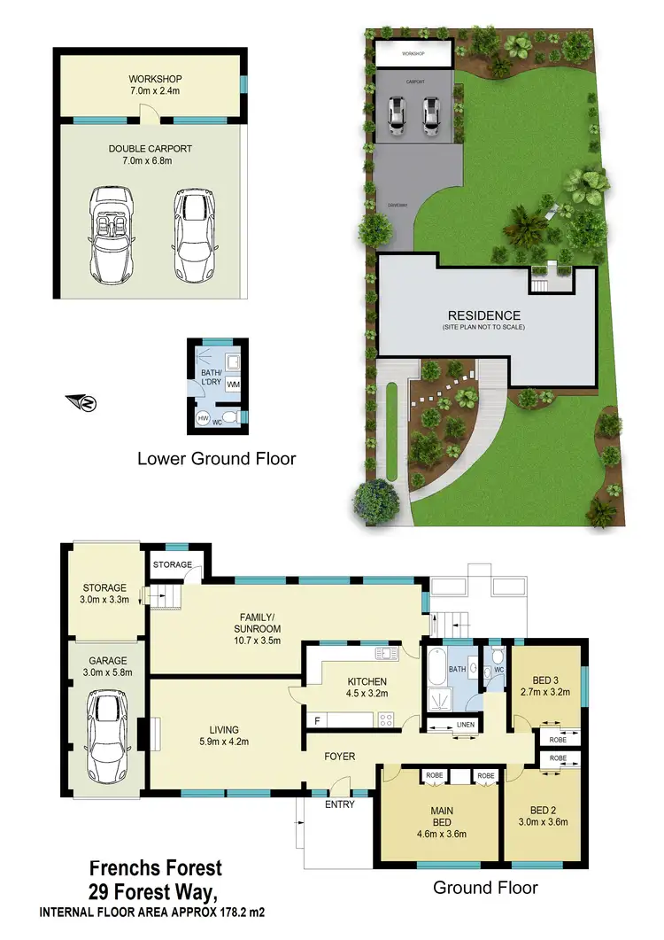 Floorplan of Homely house listing, 29 Forest Way, Frenchs Forest NSW 2086