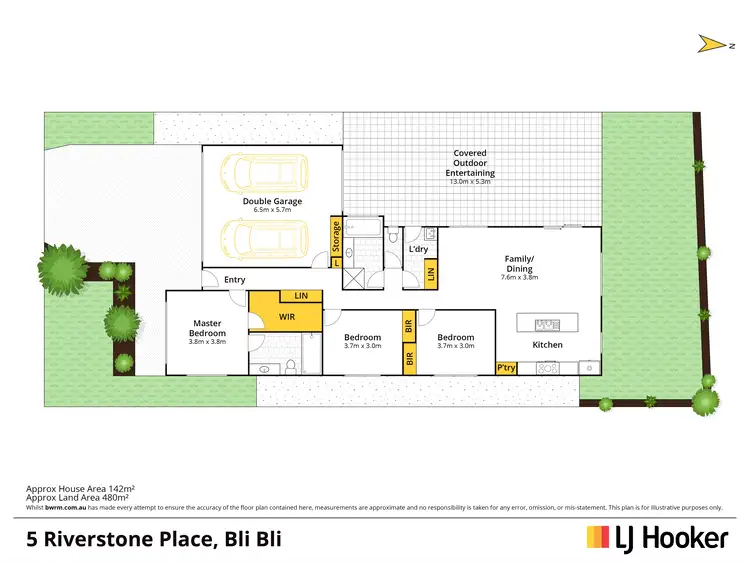 Floorplan of Homely house listing, 5 Riverstone Place, Bli Bli QLD 4560