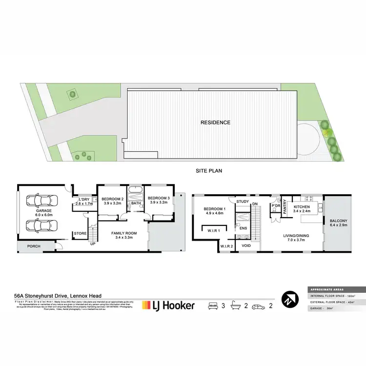 Floorplan of Homely semi-detached listing, 56A Stoneyhurst Drive, Lennox Head NSW 2478