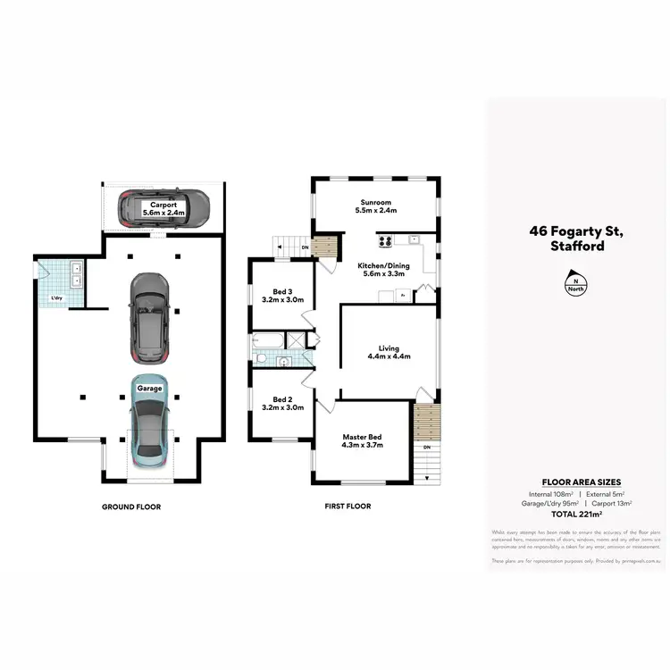 Floorplan of Homely house listing, 46 Fogarty Street, Stafford QLD 4053