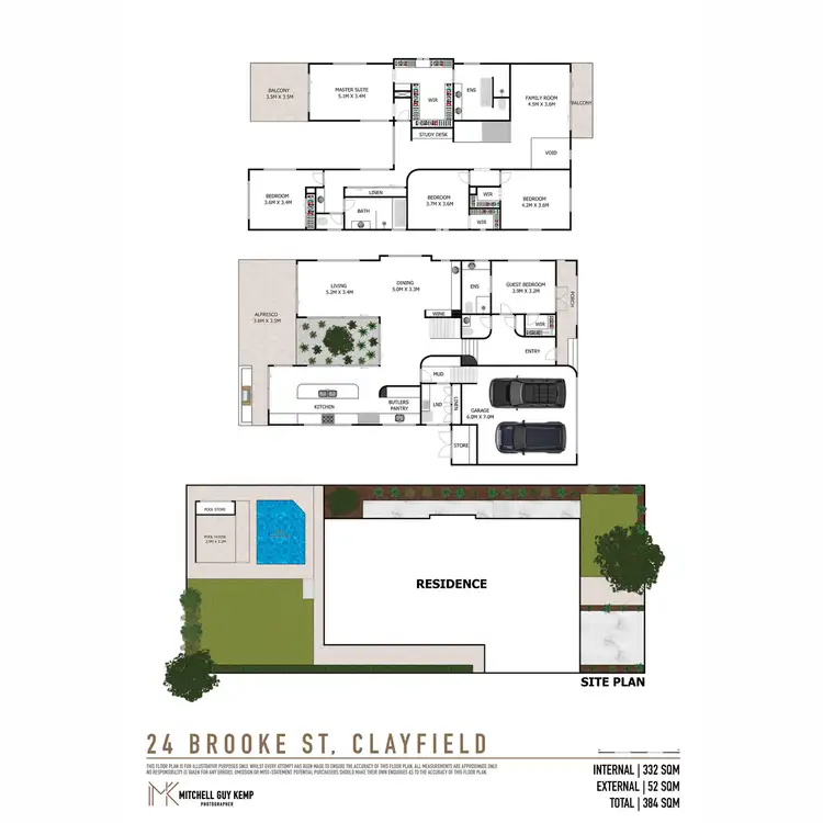 Floorplan of Homely house listing, 24 Brooke Street, Clayfield QLD 4011