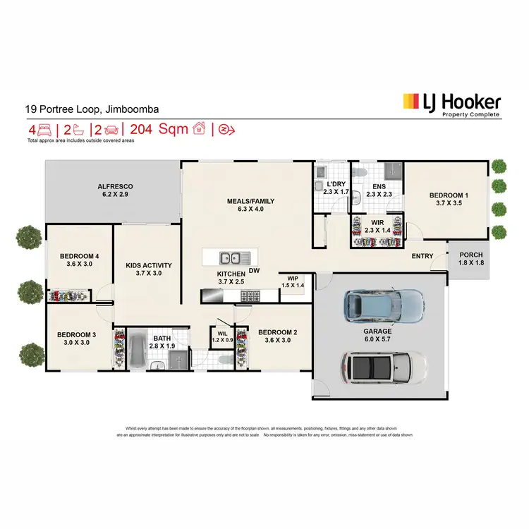 Floorplan of Homely house listing, 19 Portree Loop, Jimboomba QLD 4280