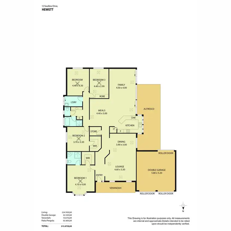 Floorplan of Homely house listing, 12 Swallow Drive, Hewett SA 5118