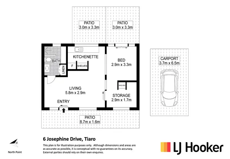 Floorplan of Homely house listing, 6 Josephine Drive, Tiaro QLD 4650