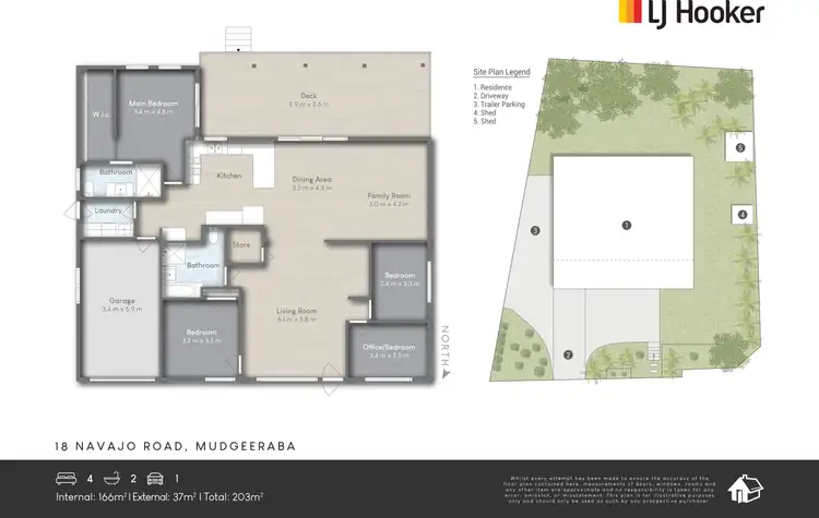 Floorplan of Homely house listing, 18 Navajo Road, Mudgeeraba QLD 4213