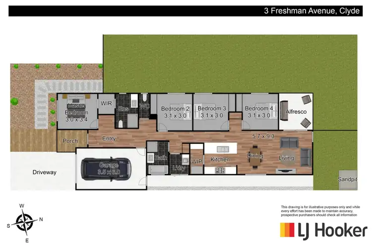Floorplan of Homely house listing, 3 Freshman Avenue, Clyde VIC 3978
