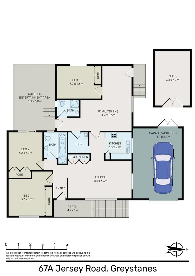 Floorplan of Homely house listing, 67A Jersey Road, Greystanes NSW 2145