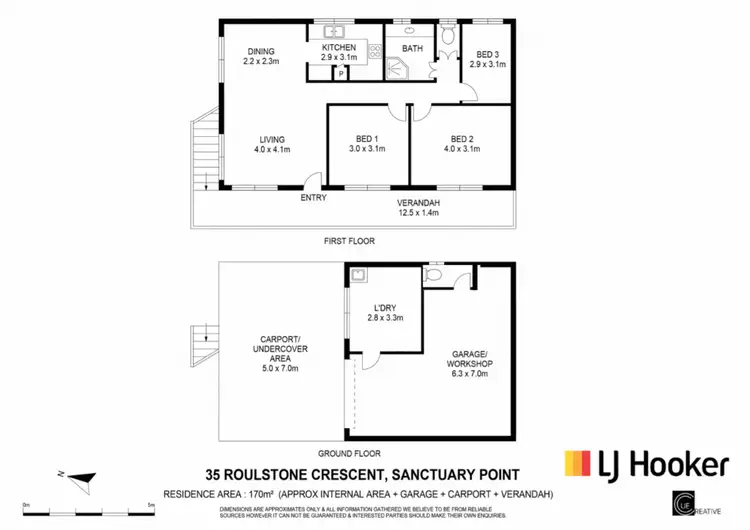 Floorplan of Homely house listing, 35 Roulstone Crescent, Sanctuary Point NSW 2540
