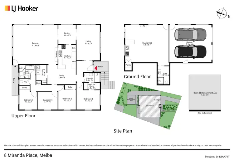 Floorplan of Homely house listing, 8 Miranda Place, Melba ACT 2615