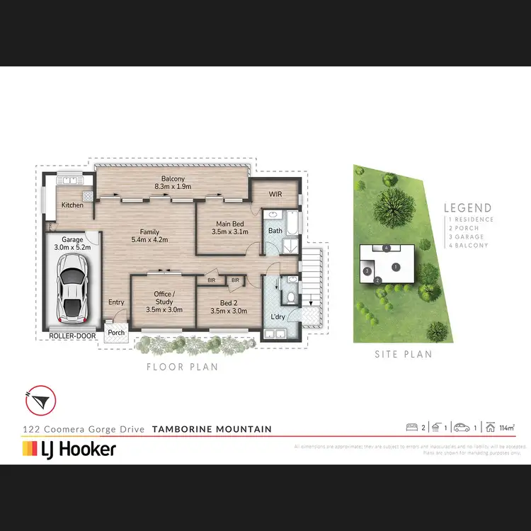 Floorplan of Homely house listing, 122 Coomera Gorge Drive, Tamborine Mountain QLD 4272