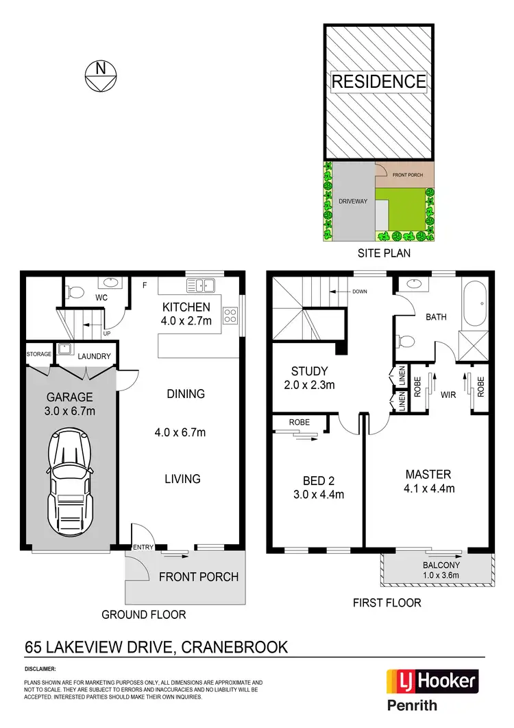 Floorplan of Homely terrace listing, 65 Lakeview Drive, Cranebrook NSW 2749