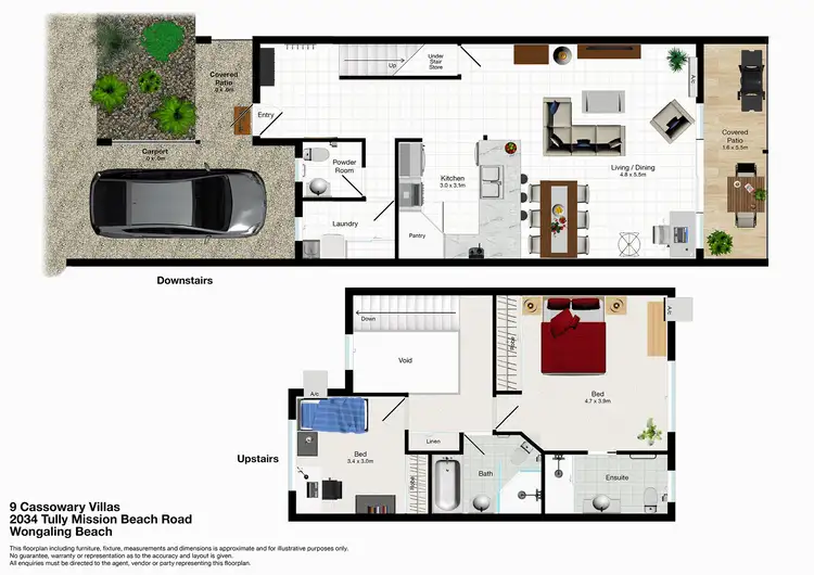 Floorplan of Homely unit listing, Unit 9/2032C Tully Mission Beach Road, Wongaling Beach QLD 4852
