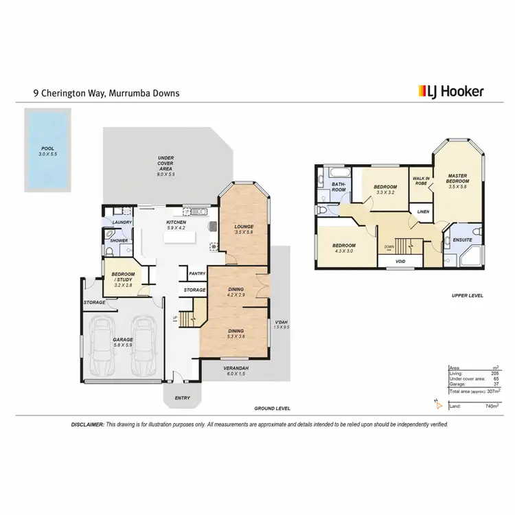 Floorplan of Homely house listing, 9 Cherington Way, Murrumba Downs QLD 4503
