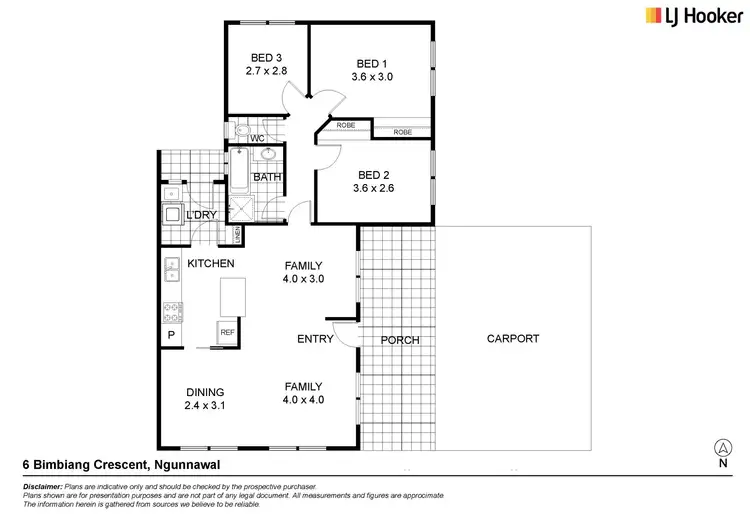 Floorplan of Homely house listing, 6 Bimbiang Crescent, Ngunnawal ACT 2913